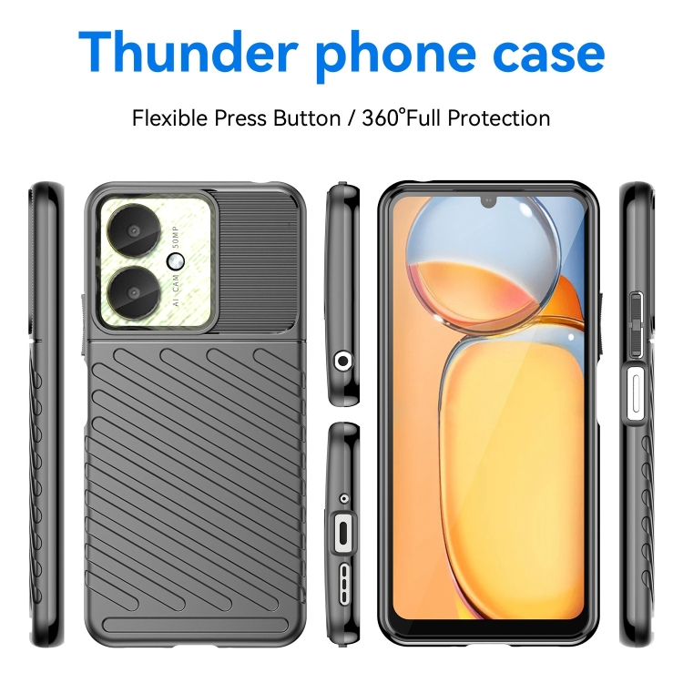 THUNDER Husă De Protecție Xiaomi Redmi 13C / 13C 5G / Poco C65 Negru