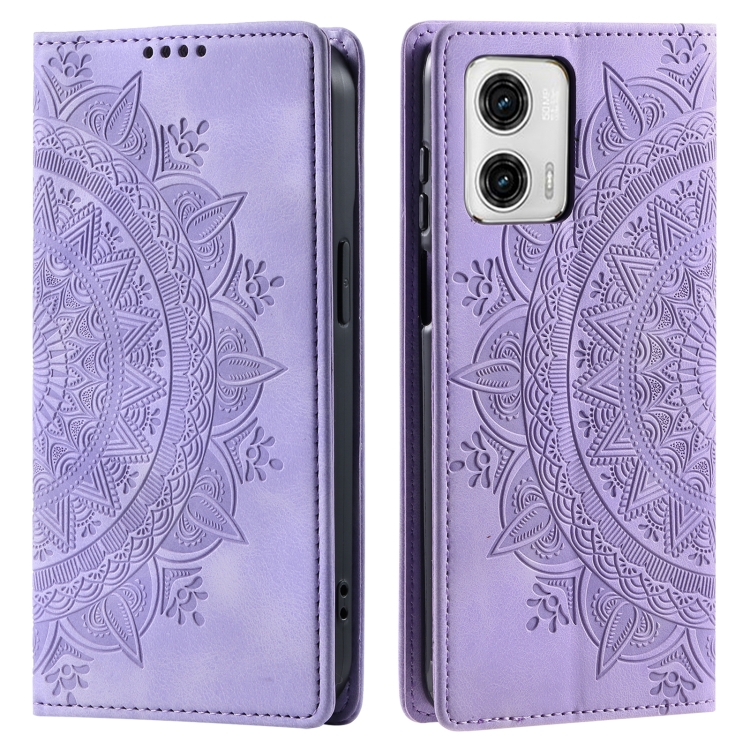 ART MANDALA Husă Portofel Pentru Motorola Edge 50 Fusion Violet