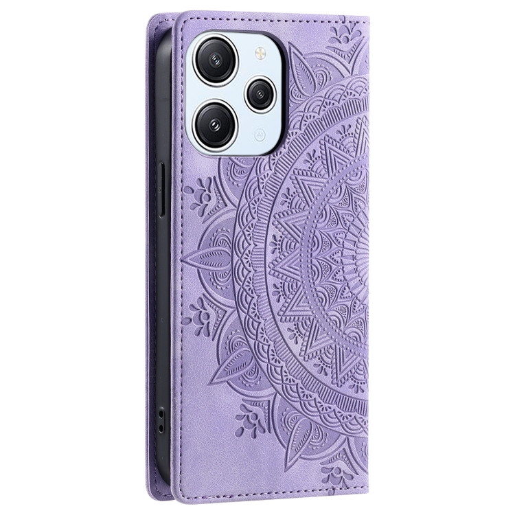 ART MANDALA Husă Portofel Pentru Xiaomi Redmi 13 Violet