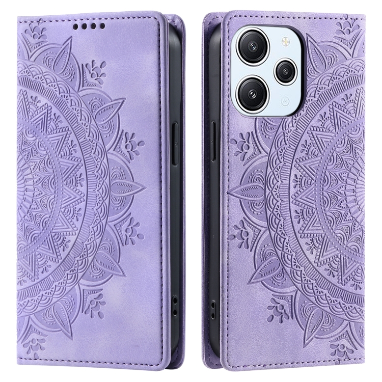 ART MANDALA Husă Portofel Pentru Xiaomi Redmi 13 Violet