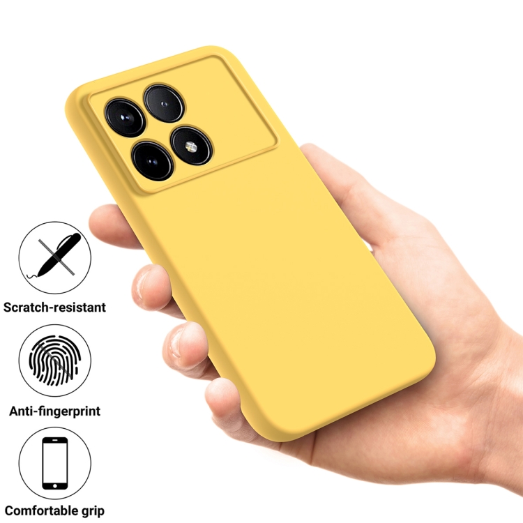 RUBBER Husă De Protecție Pentru Xiaomi Poco F6 Pro Galben