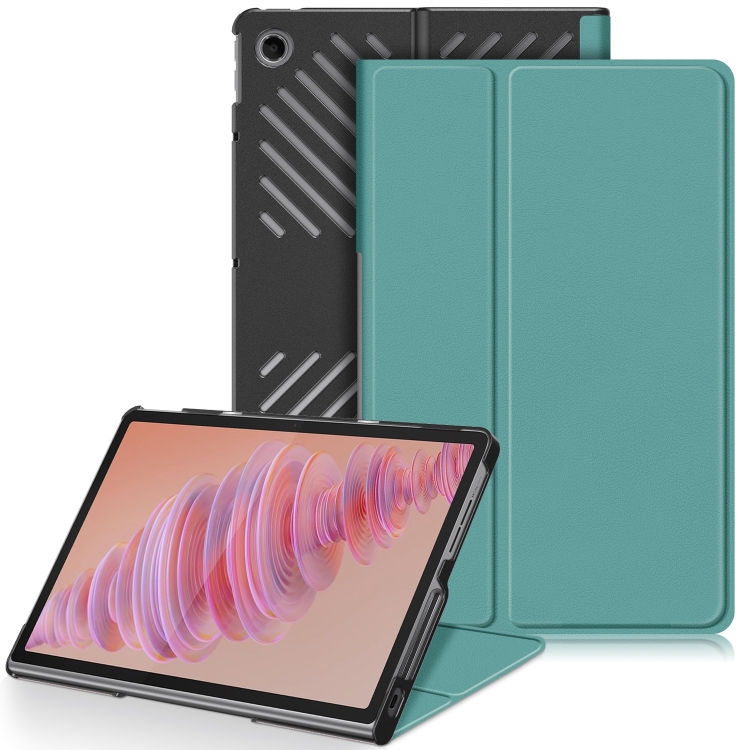 LEATHER Capac Cu Balamale Pentru Lenovo Tab Plus 11,5 Verde