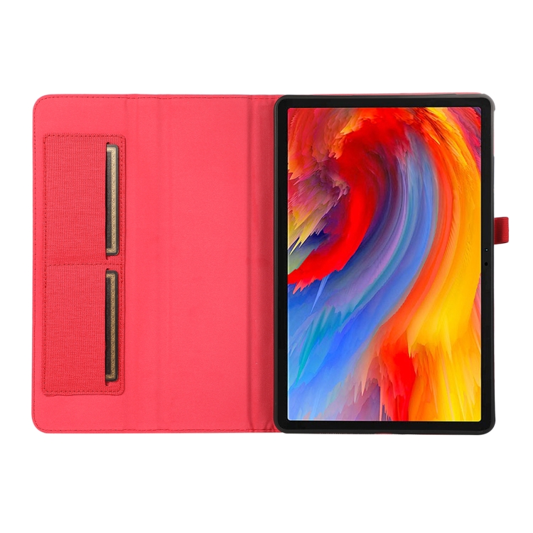 FABRIC Capac Cu Balamale Pentru Lenovo Tab Plus 11,5 Roșu