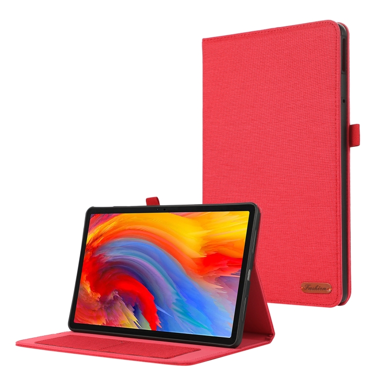 FABRIC Capac Cu Balamale Pentru Lenovo Tab Plus 11,5 Roșu