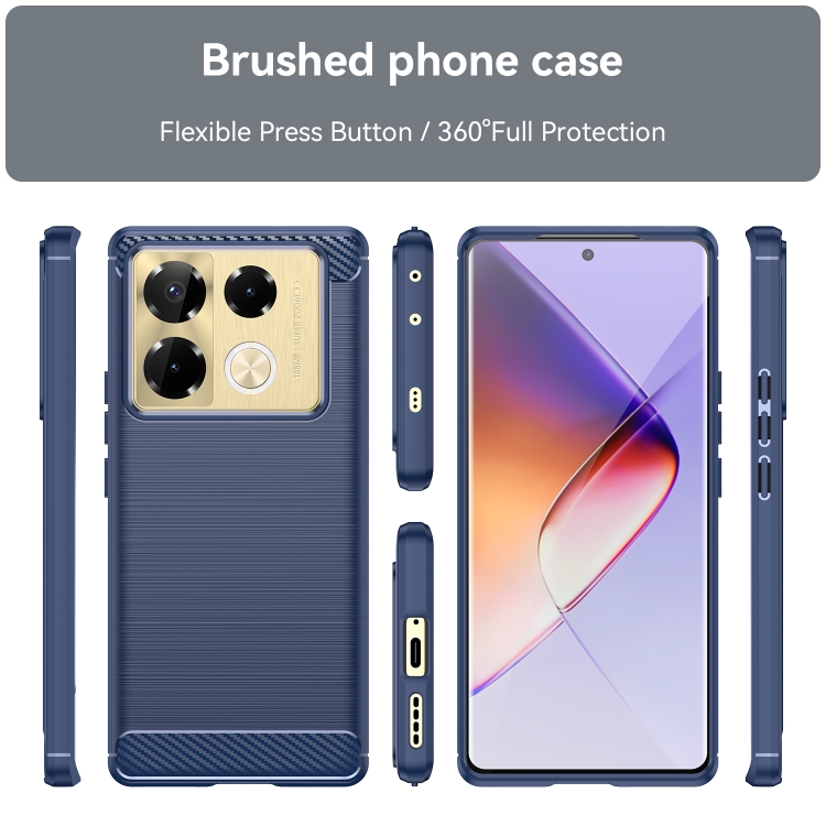 FLEXI TPU Husă De Protecție Infinix Note 40 Pro / 40 Pro+ 5G Albastru