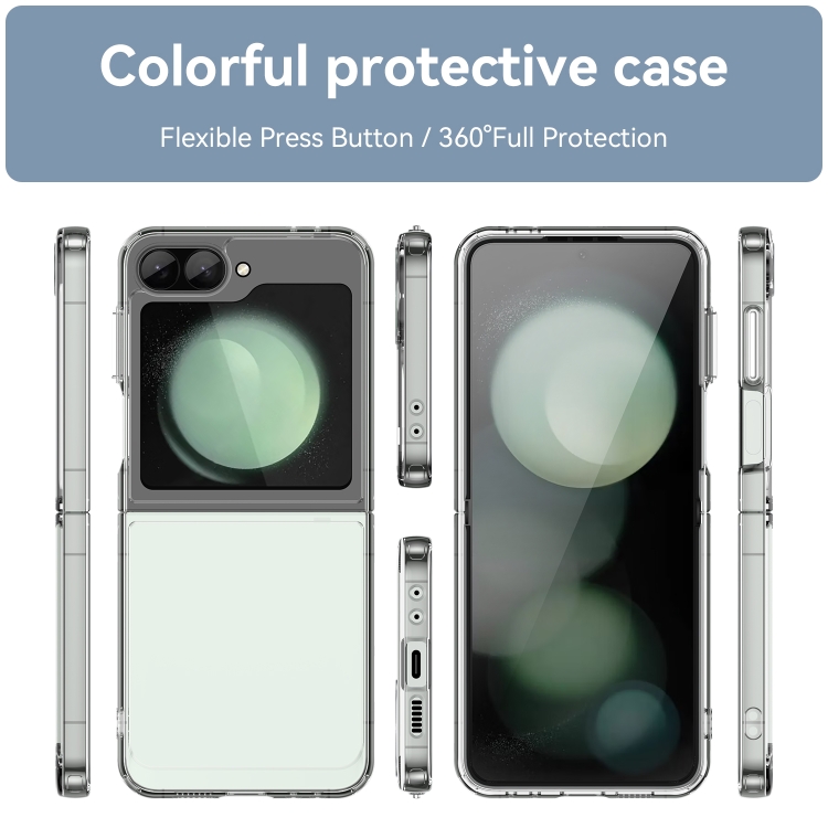 CRYSTAL Husă De Protecție Pentru Samsung Galaxy Z Flip6 5G Transparentă