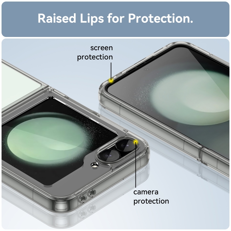 CRYSTAL Husă De Protecție Pentru Samsung Galaxy Z Flip6 5G Transparentă