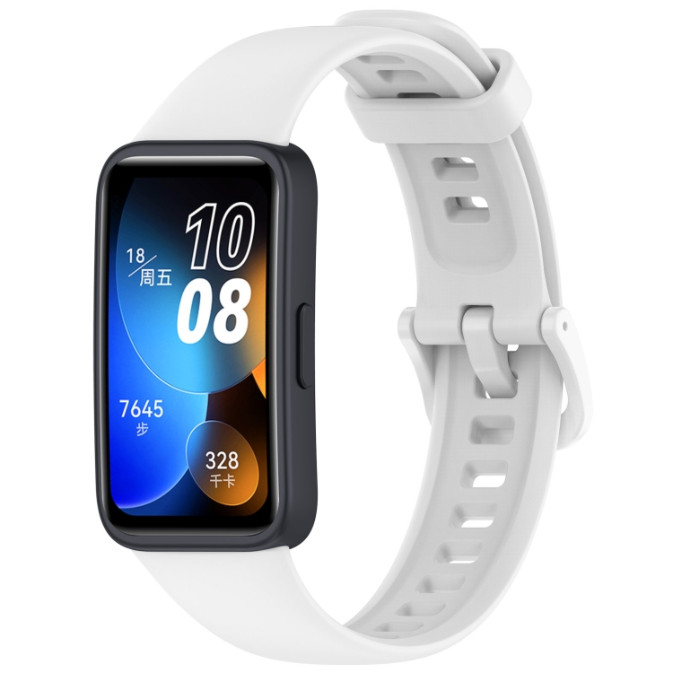 SILICONE Curea înlocuibilă Pentru Huawei Band 9 Alb