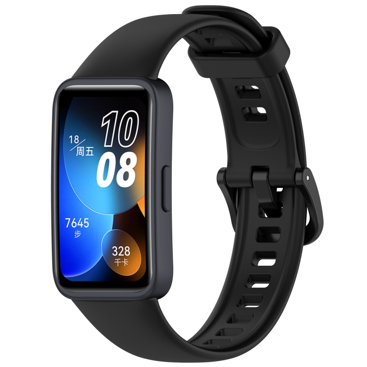 SILICONE Curea înlocuibilă Pentru Huawei Band 9 Neagră