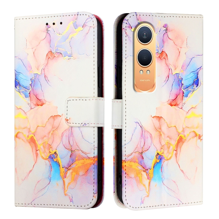 ART MARBLE Husă Portofel Pentru OnePlus Nord CE 4 Lite 5G WHITE ORANGE