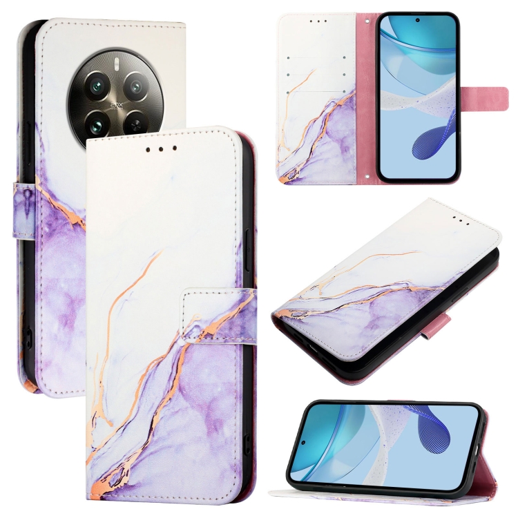 ART MARBLE Husă Portofel Pentru Realme 12 Pro 5G / 12 Pro+ 5G PURPLE