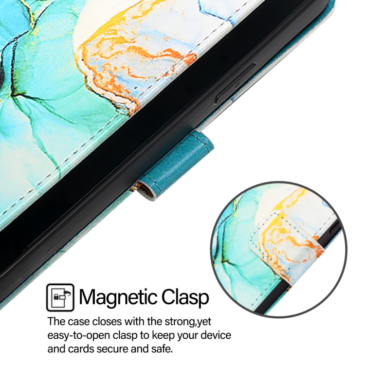 ART MARBLE Husă Portofel Pentru Realme 12 Pro 5G / 12 Pro+ 5G GREEN