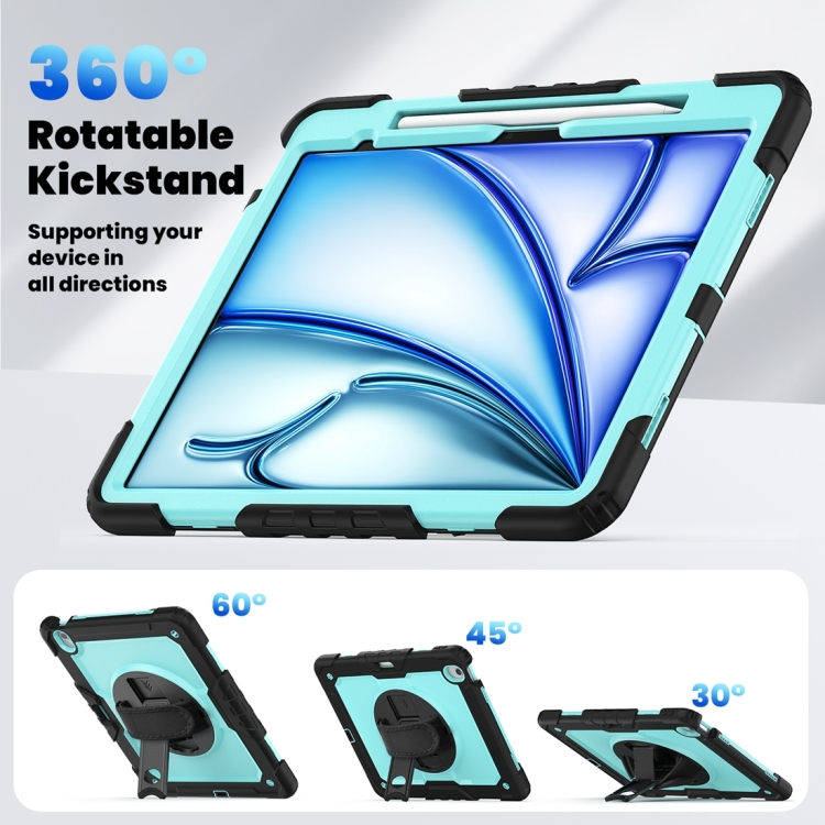 SOLID 360 Husă Durabilă Pentru Apple IPad Air 13 2024 Albastru Deschis