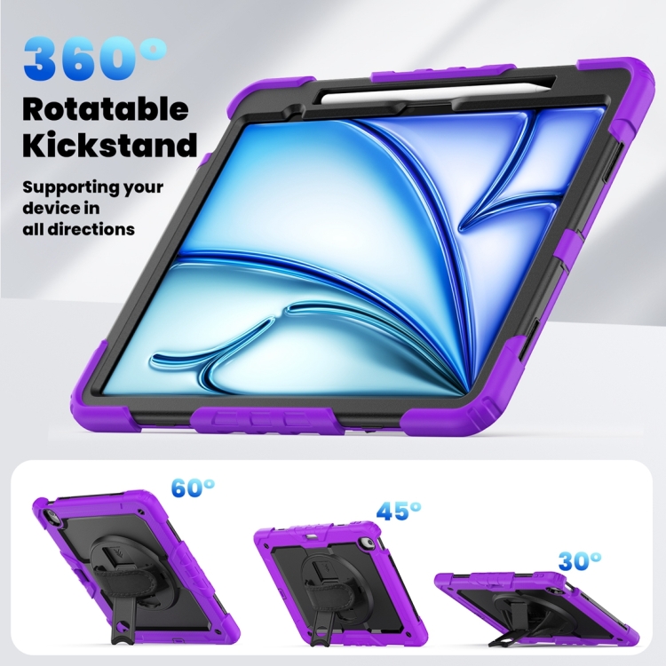 SOLID 360 Husă Durabilă Pentru Apple IPad Air 13 2024 Violet