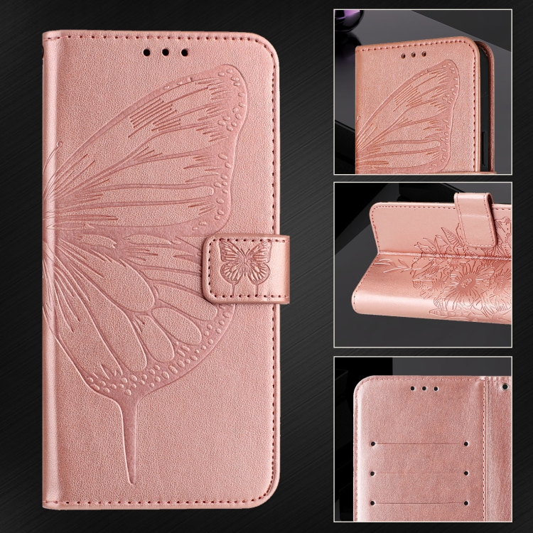 ART BUTTERFLY Husă Portofel Pentru Blackview Shark 8 Rose Gold