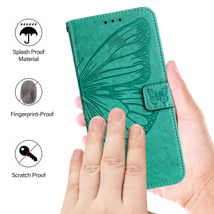 ART BUTTERFLY Husă Portofel Pentru Blackview Shark 8 Verde