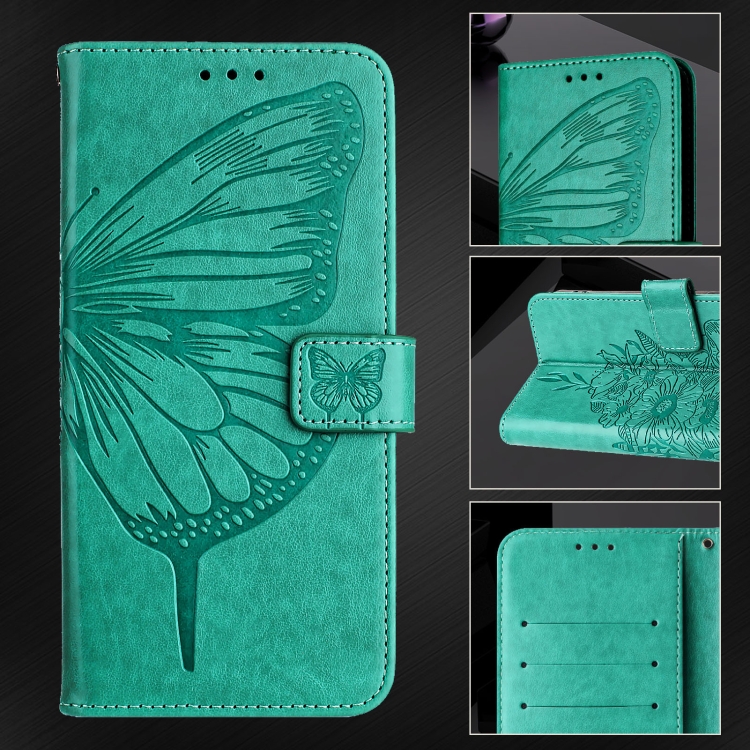 ART BUTTERFLY Husă Portofel Pentru Blackview Shark 8 Verde