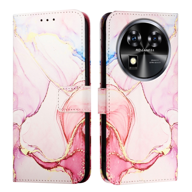 ART MARBLE Husă Portofel Pentru Oukitel C37 ROSE GOLD