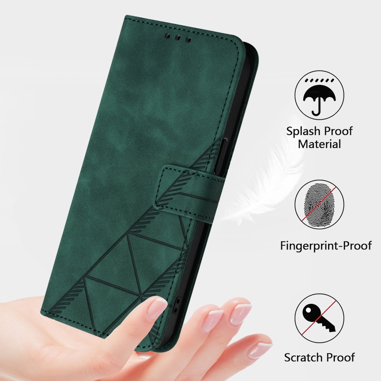 TRIANGLE Husă Portofel Cu Curea Oukitel C51 Verde