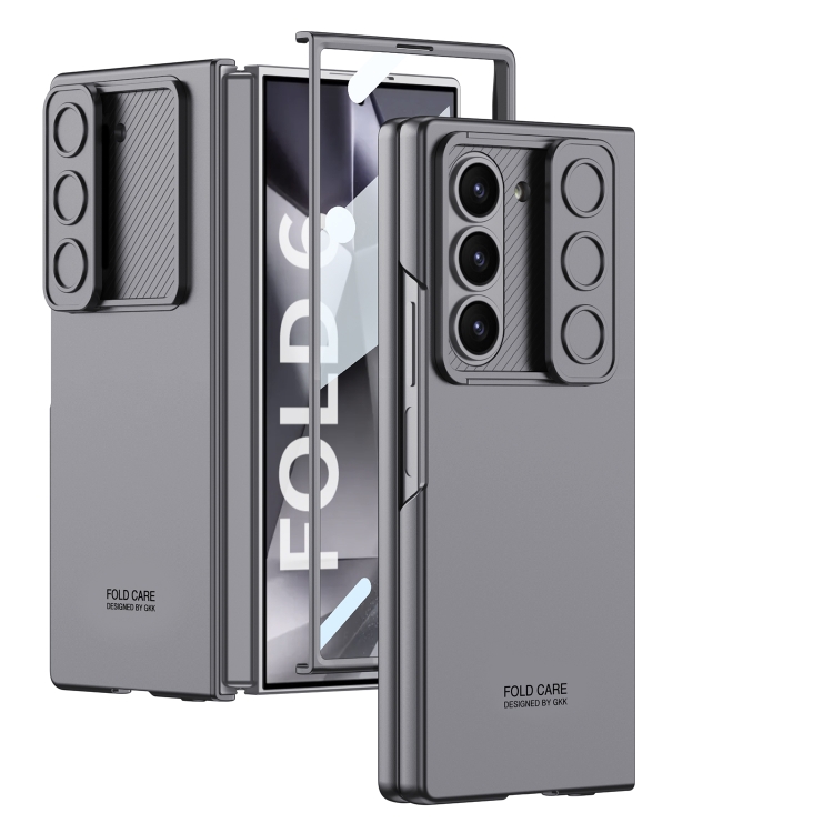 GKK CAMERA Capac De Protecție Cu Sticlă încorporată Samsung Galaxy Z Fold6 5G Gri