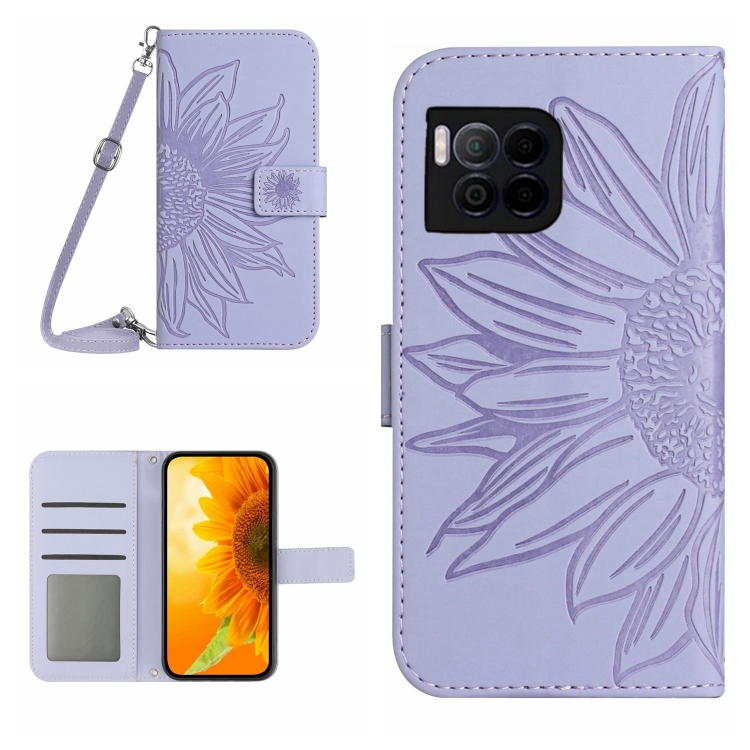 ART SUNFLOWER Husă Portofel Cu șnur Pentru T Phone 2 Pro Violet