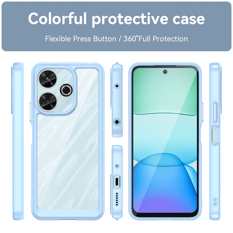 CRYSTAL Husă De Protecție Pentru Xiaomi Redmi 13 Albastru