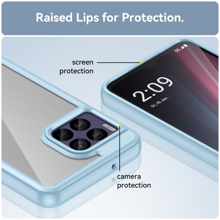 CRYSTAL Husă De Protecție Pentru T Phone 2 Pro Albastru