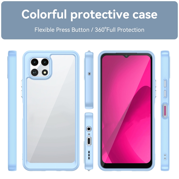 CRYSTAL Husă De Protecție Pentru T Phone 2 Albastru