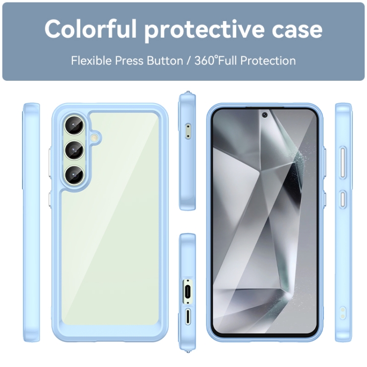 CRYSTAL Husă De Protecție Pentru Samsung Galaxy S24 FE 5G Albastru