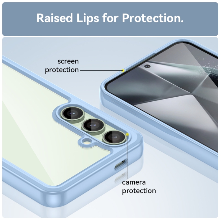 CRYSTAL Husă De Protecție Pentru Samsung Galaxy S24 FE 5G Albastru