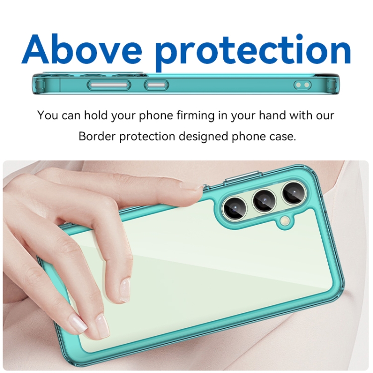 CRYSTAL Husă De Protecție Pentru Samsung Galaxy S24 FE 5G Turcoaz