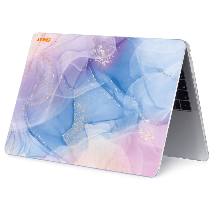 Husă ENKAY MARBLE Pentru Macbook Pro 16 A2141 PURPLE