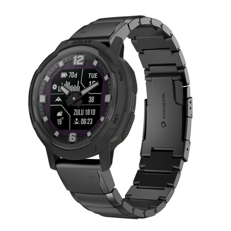 CLASSIC ELIBERARE RAPIDĂ Curea Metalică Pentru Garmin Instinct Crossover Negru