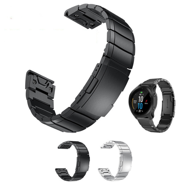 CLASSIC ELIBERARE RAPIDĂ Curea Metalică Pentru Garmin Instinct Crossover Negru