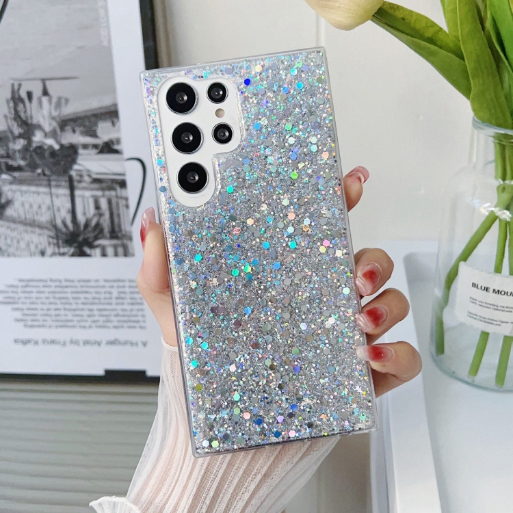 GLITTER Husă De Protecție Pentru Samsung Galaxy A54 5G Argintiu