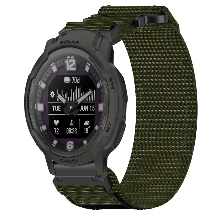 Curea Din NYLON Pentru Garmin Instinct Crossover Solar Verde