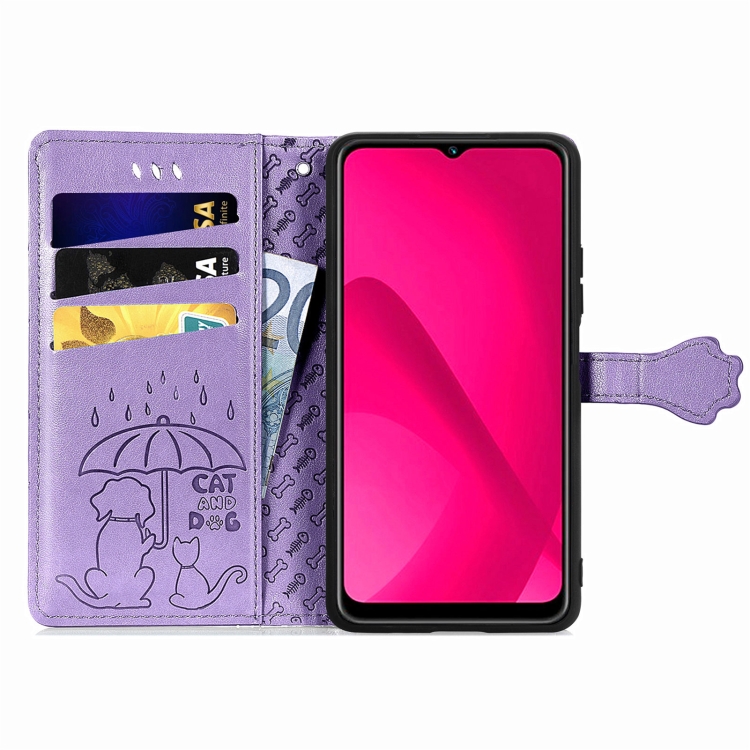 ART ANIMALS Husă Portofel Pentru T Phone 2 Violet