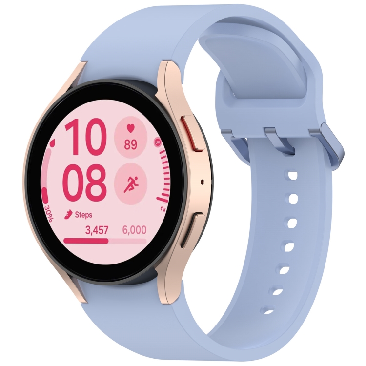 SILICONE Curea Interschimbabilă Samsung Galaxy Watch FE Albastru Deschis