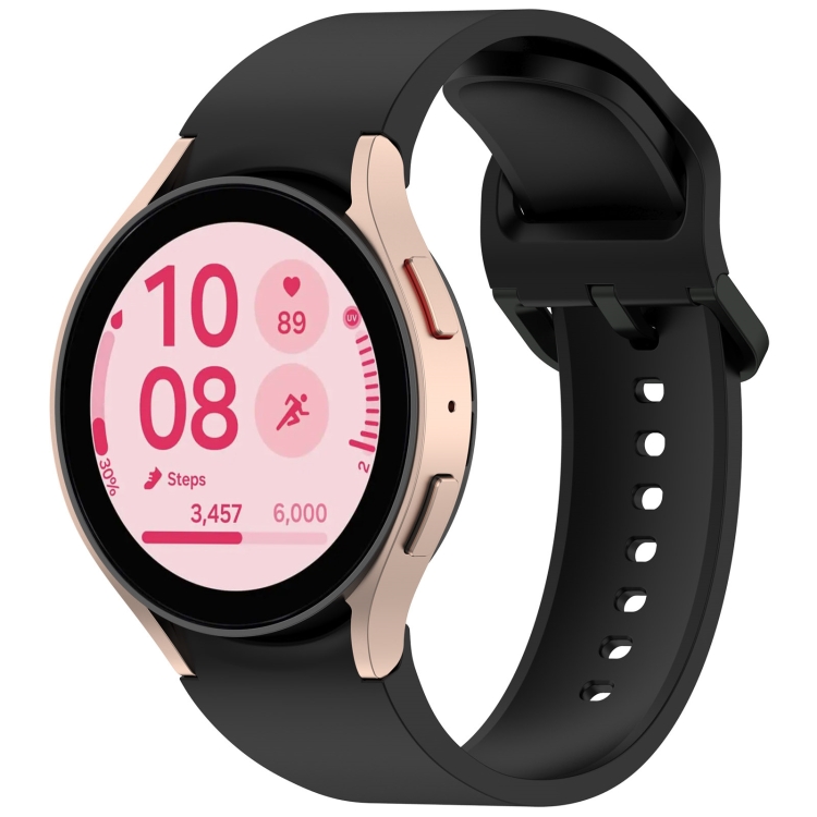 SILICONE Curea Interschimbabilă Samsung Galaxy Watch FE Negru