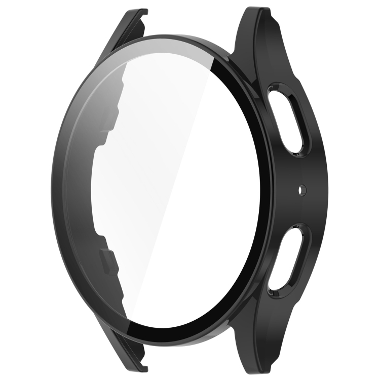 PC FULL COVER Capac Din Plastic Cu Sticlă Pentru Samsung Galaxy Watch 7 44mm Negru