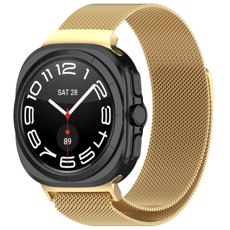 MILANESE Curea Metalică Pentru Samsung Galaxy Watch Ultra 47mm Auriu