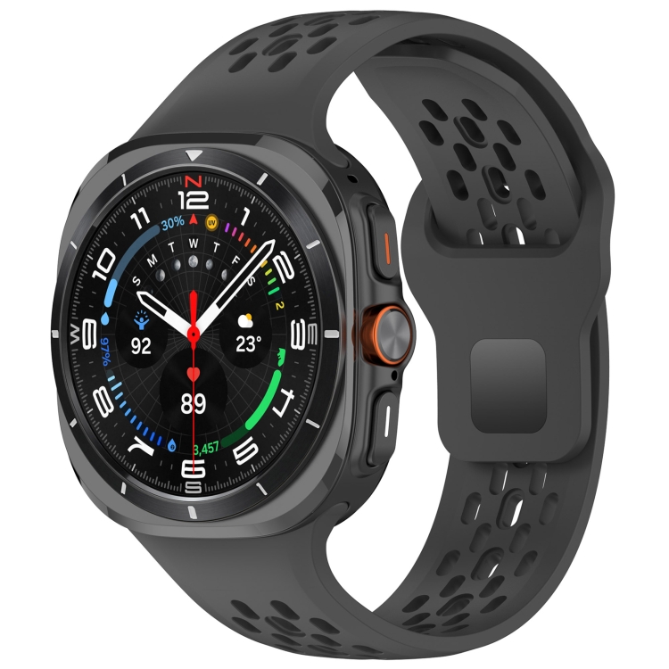 AIRY Curea Din Silicon Pentru Samsung Galaxy Watch Ultra 47mm Negru