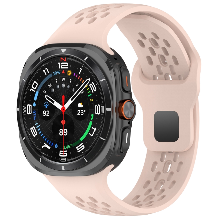 AIRY Curea Din Silicon Pentru Samsung Galaxy Watch Ultra 47mm Roz Deschis