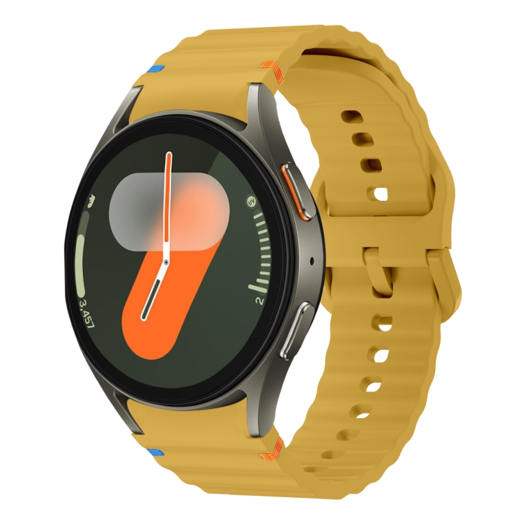 WAVE Curea Din Silicon Pentru Samsung Galaxy Watch 7 (40mm / 44mm) Galben-portocaliu