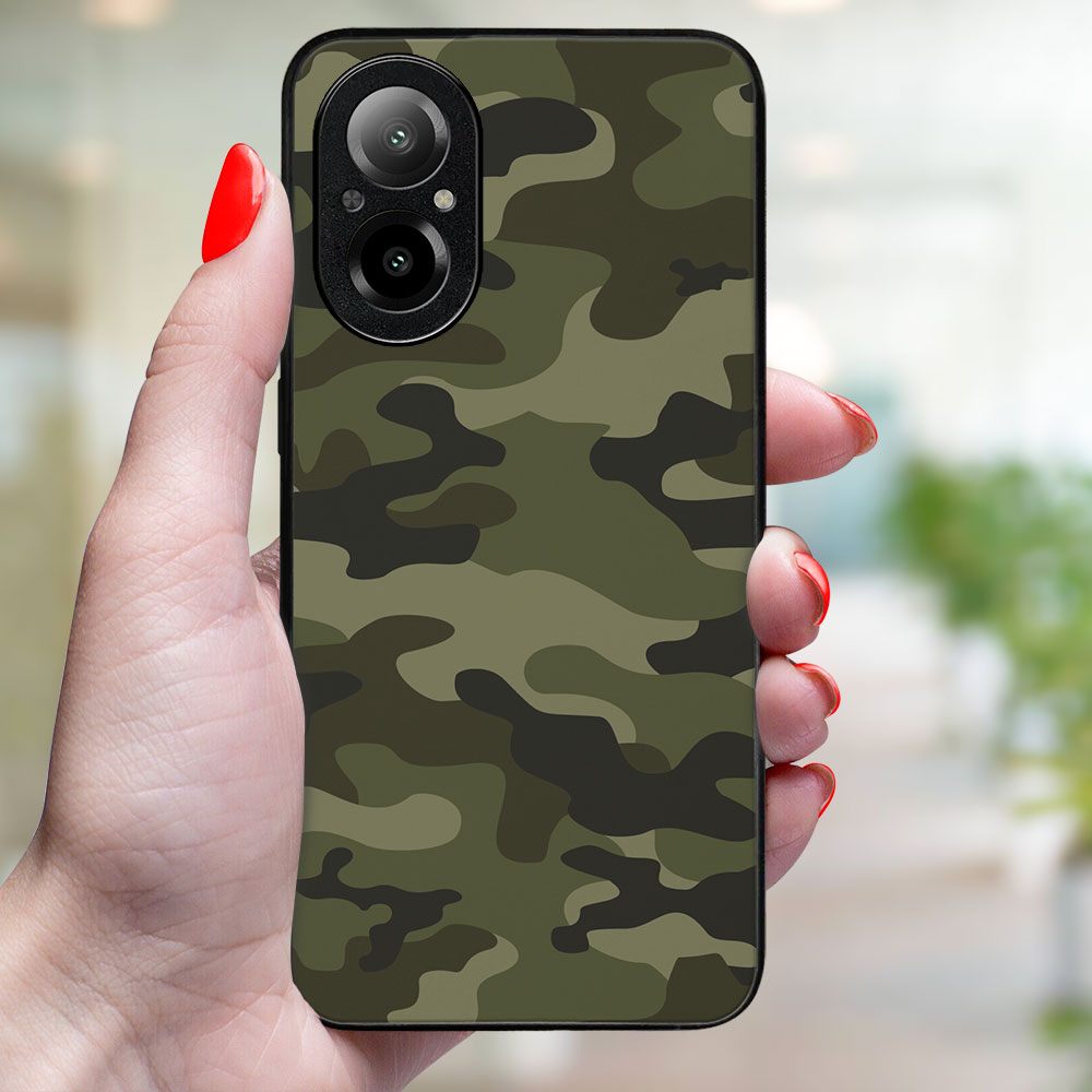 MY ART Husă De Protecție Pentru Realme C67 GREEN CAMO (235)