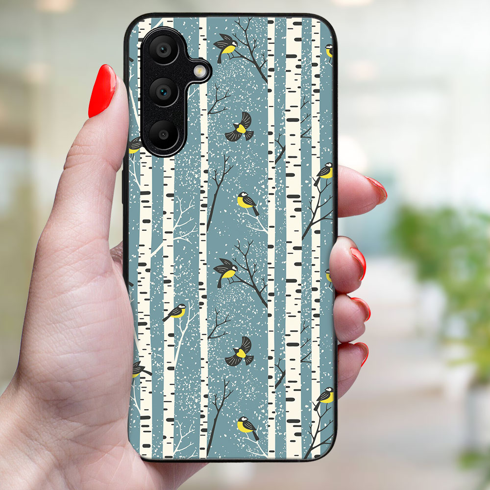 MY ART Husă Cu Design De Crăciun Samsung Galaxy A25 5G BIRCH (072)