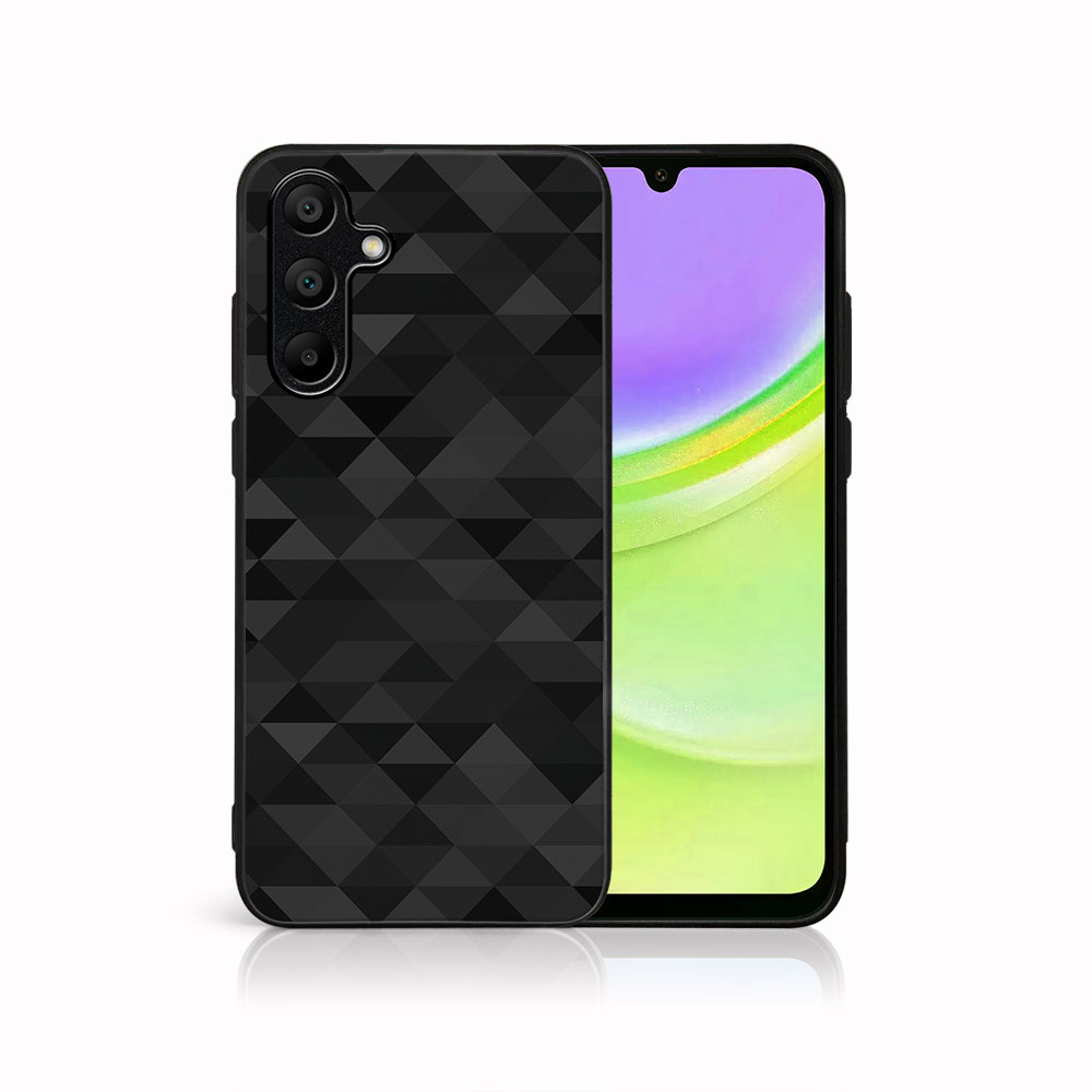 MY ART Husă De Protecție Pentru Samsung Galaxy A55 5G BLACK TRIANGURI (232)