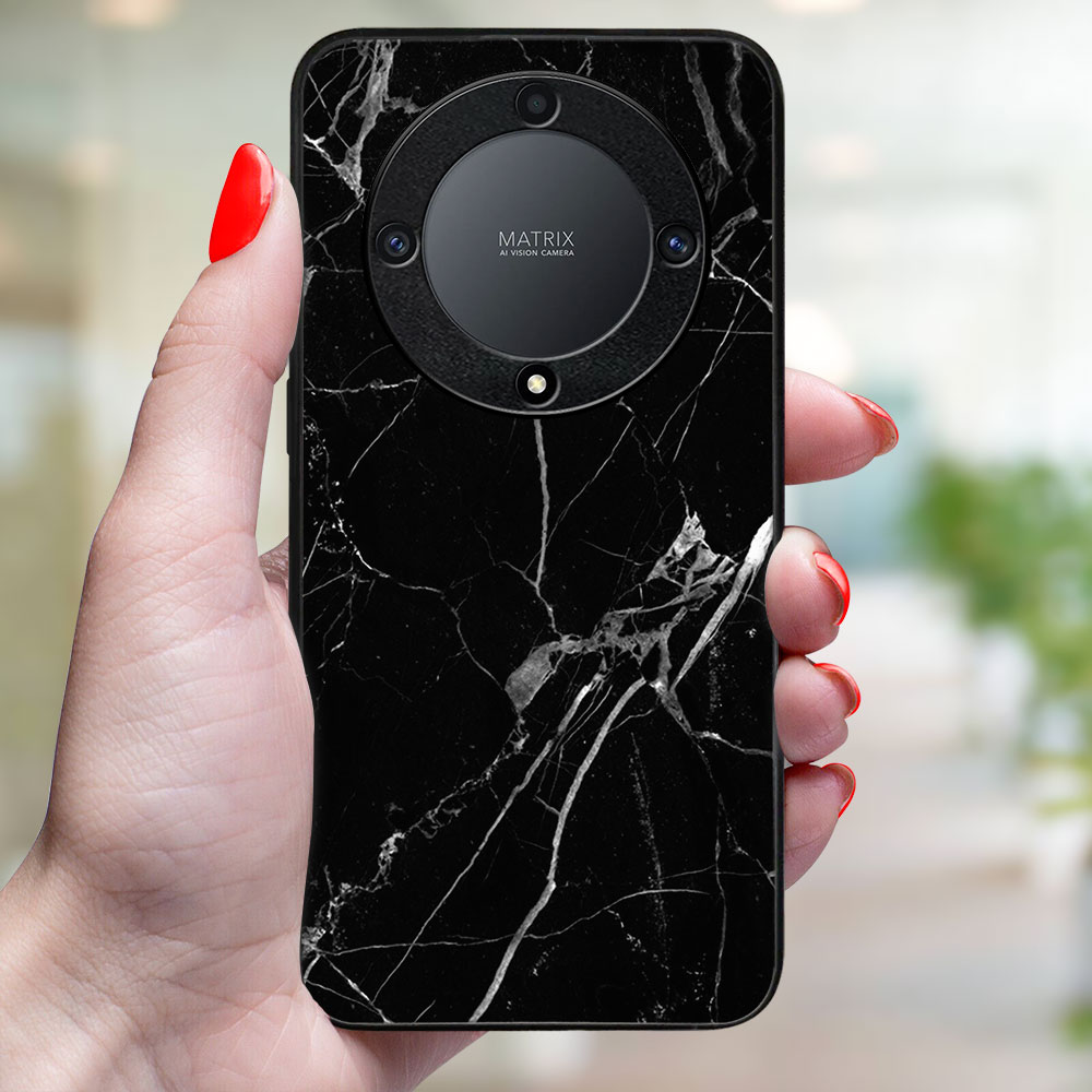 MY ART Husă De Protecție Pentru Honor Magic6 Lite 5G BLACK MARBLE (142)