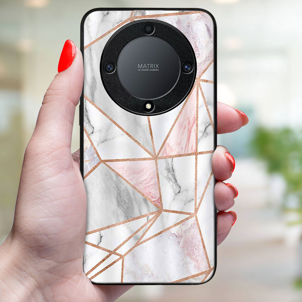 MY ART Husă De Protecție Pentru Honor Magic6 Lite 5G PINK MARBLE (143)