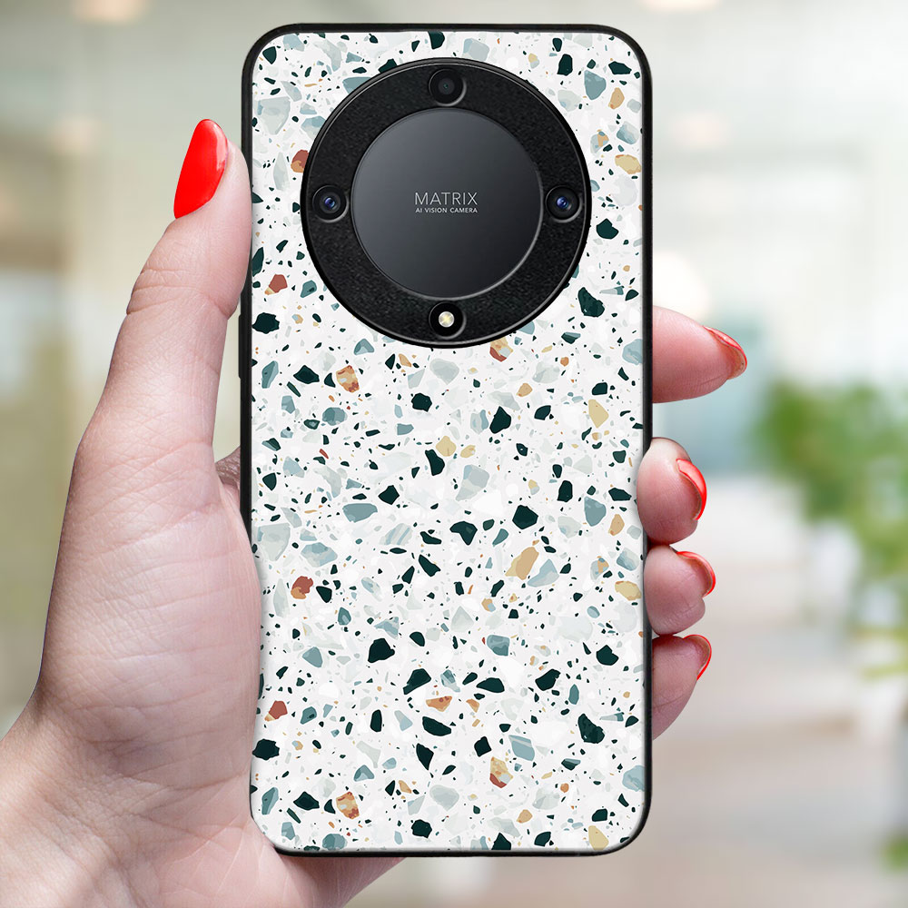 MY ART Husă De Protecție Pentru Honor Magic6 Lite 5G GREY TERRAZZO (163)